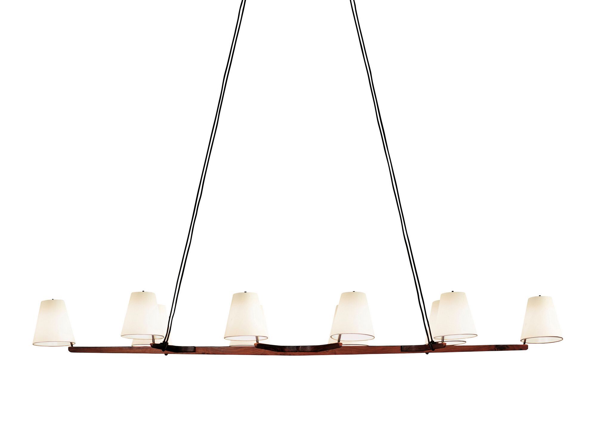 Подвесной светильник из дерева и шелка Kalmar Admont ARCH-00043473 - Вид №1