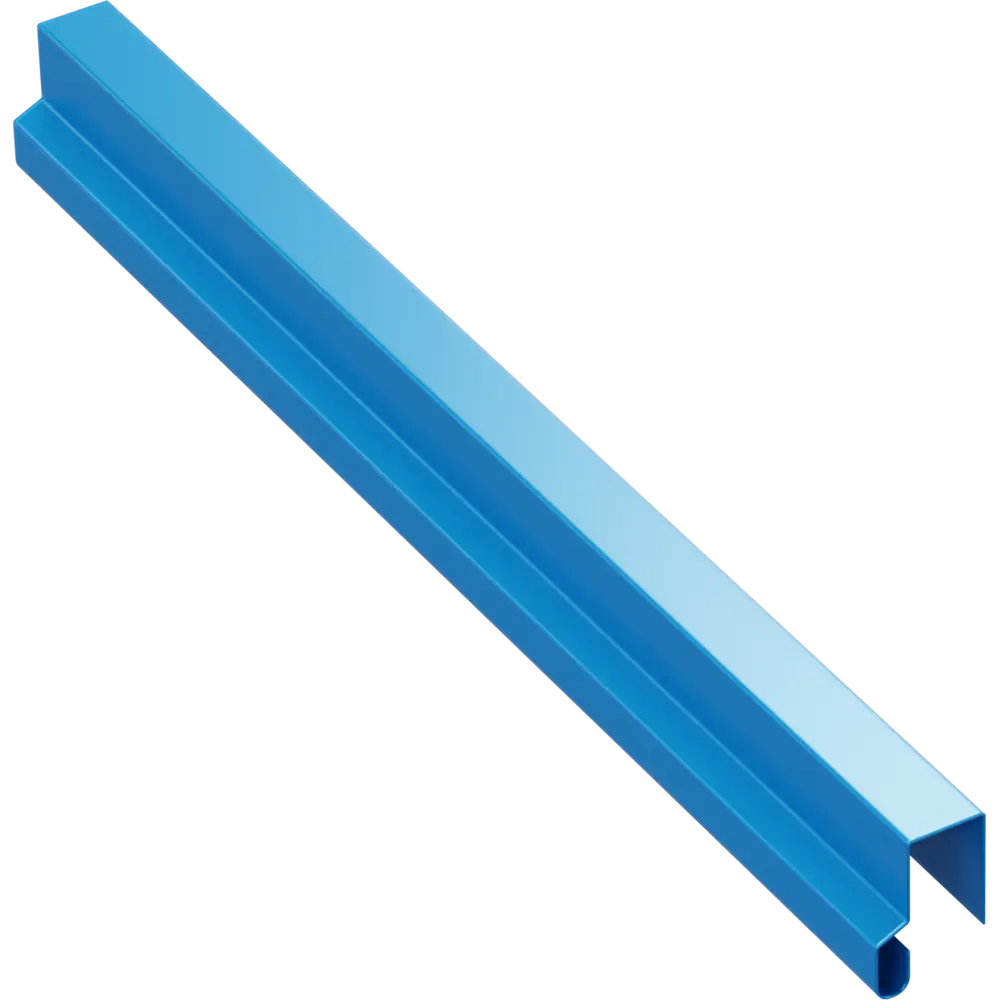 П-планка для профнастила 20x10x15 мм 2 м 0.4 мм RAL 5005 синий 86778605 STLM-2147537 ВЕГА 