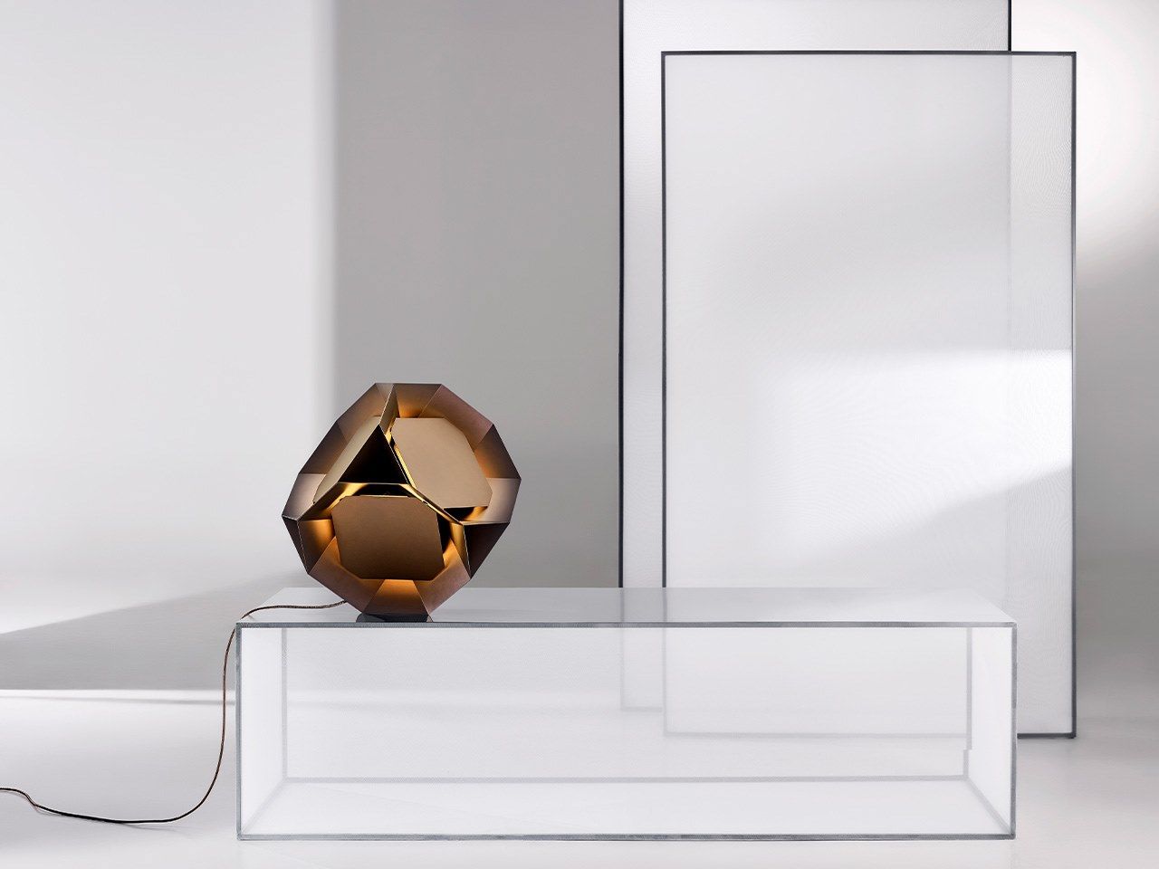 Латунная светодиодная напольная лампа / настольная лампа Rakumba Pylite ARCH-00118401 - Вид №1