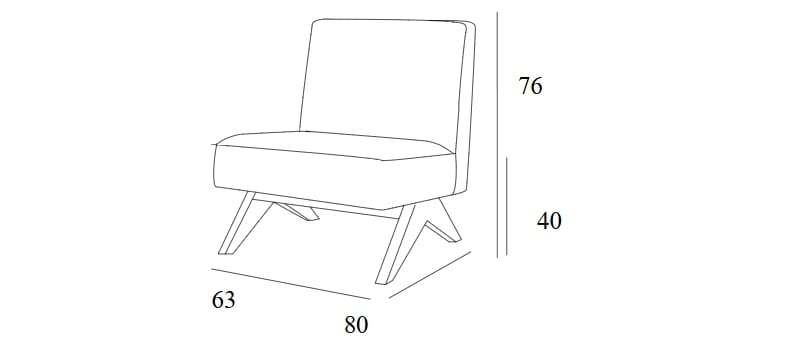 Тканевое кресло Collett & Victor SAMOS ARCH-00110767 - Вид №3