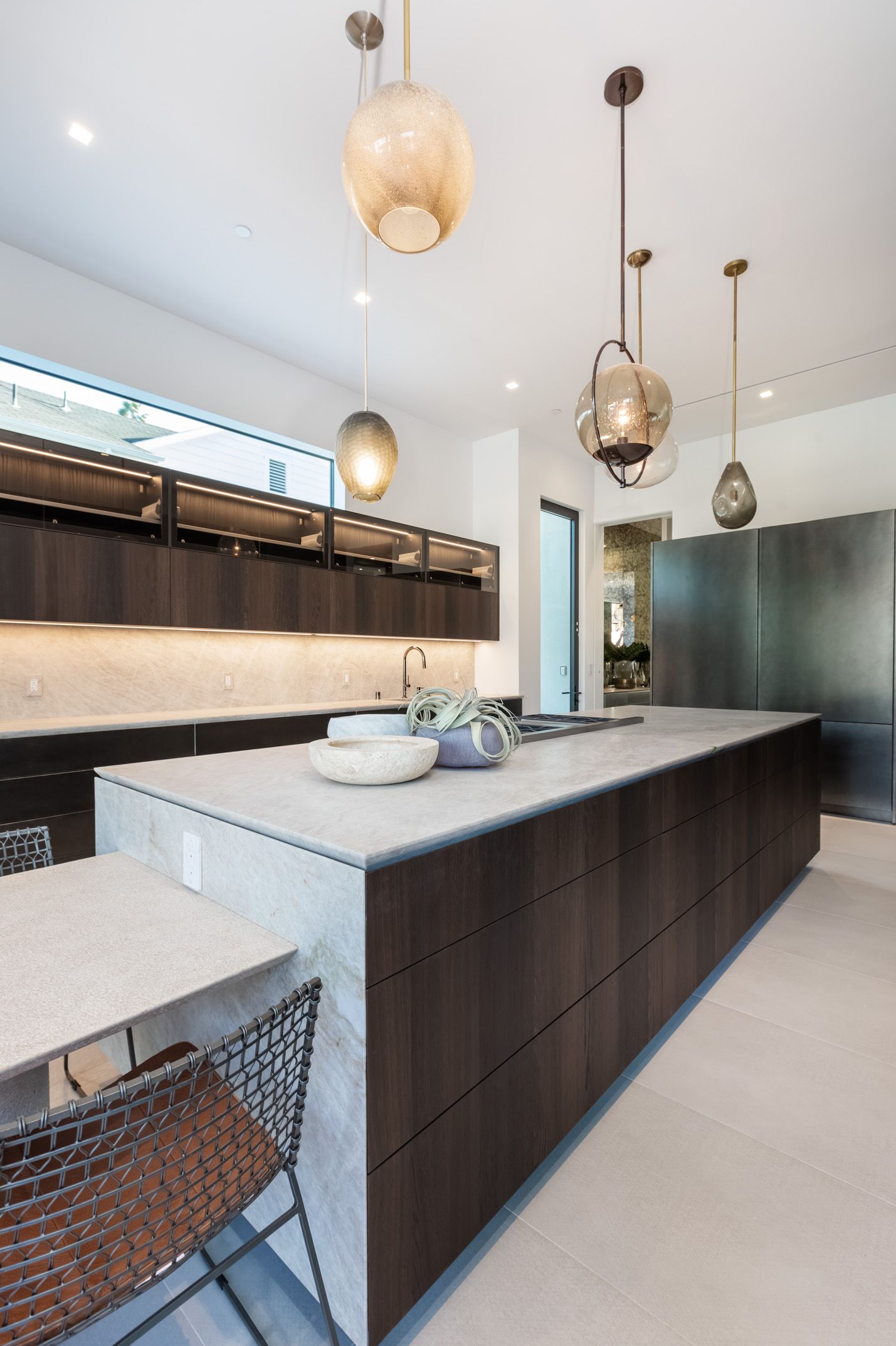 Двухтактная открытая линейная кухня с островом TM Italia Cucine T30 ARCH-00007043 - Вид №3