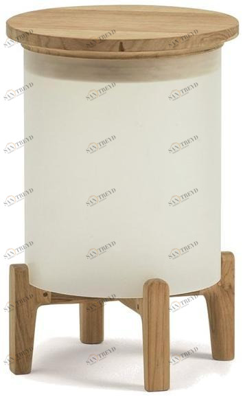 Ethimo Настольная светодиодная лампа для улицы из тика Shake sun-id-1349116