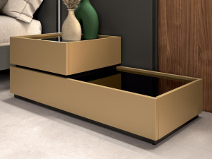 Прикроватная тумбочка с выдвижными ящиками