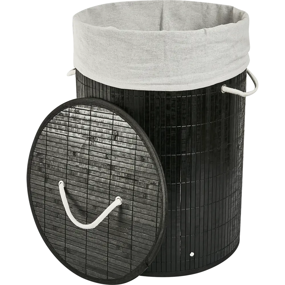 Корзина для белья Vidage Sepet 48 л бамбук цвет черный STLM-2174865 - Вид №1