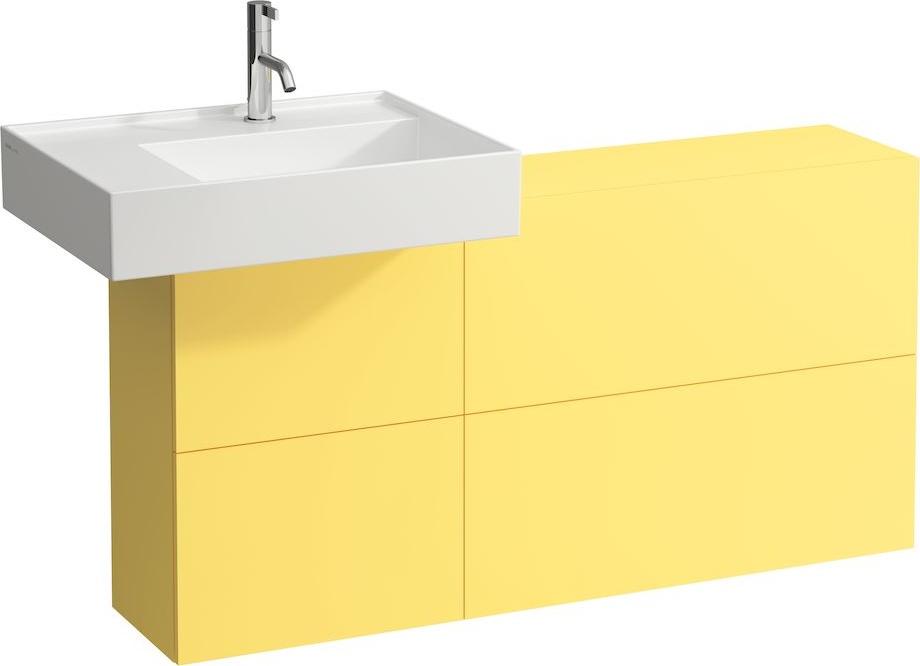 H8103357591121 Раковина с полочкой слева, со специальным скрытым сливом LAUFEN PRO - Вид №10