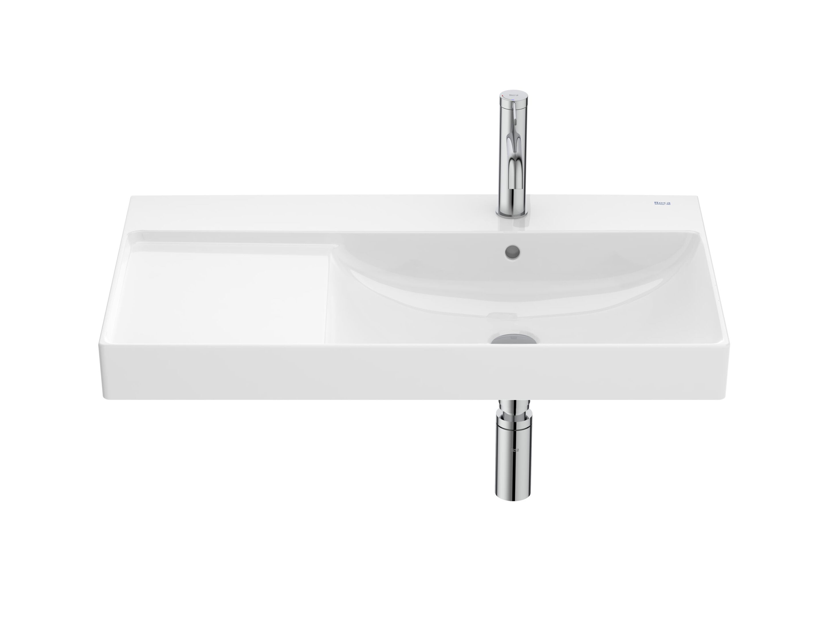 Керамическая подвесная раковина с одной столешницей Roca Ona ARCH-00028455