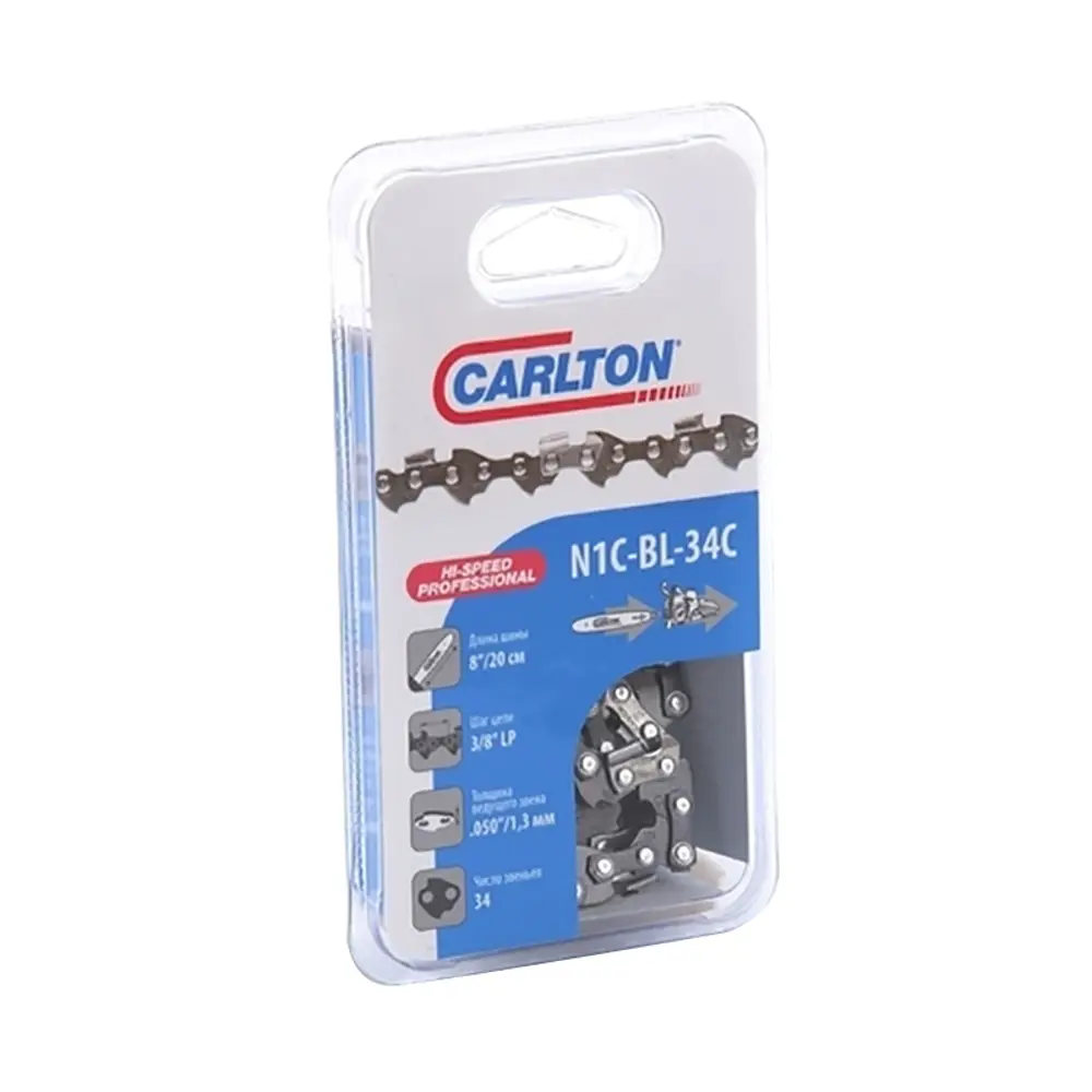 Цепь пильная Carlton 34 звена, шаг 3/8 дюйма, паза 1,3 мм 13998949 STLM-2060357  - Вид №1