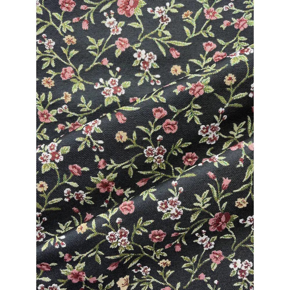 Ткань 1 м/п Весенние гобелен 150 см цвет черный Santreyd STLM-2057310 - Вид №1