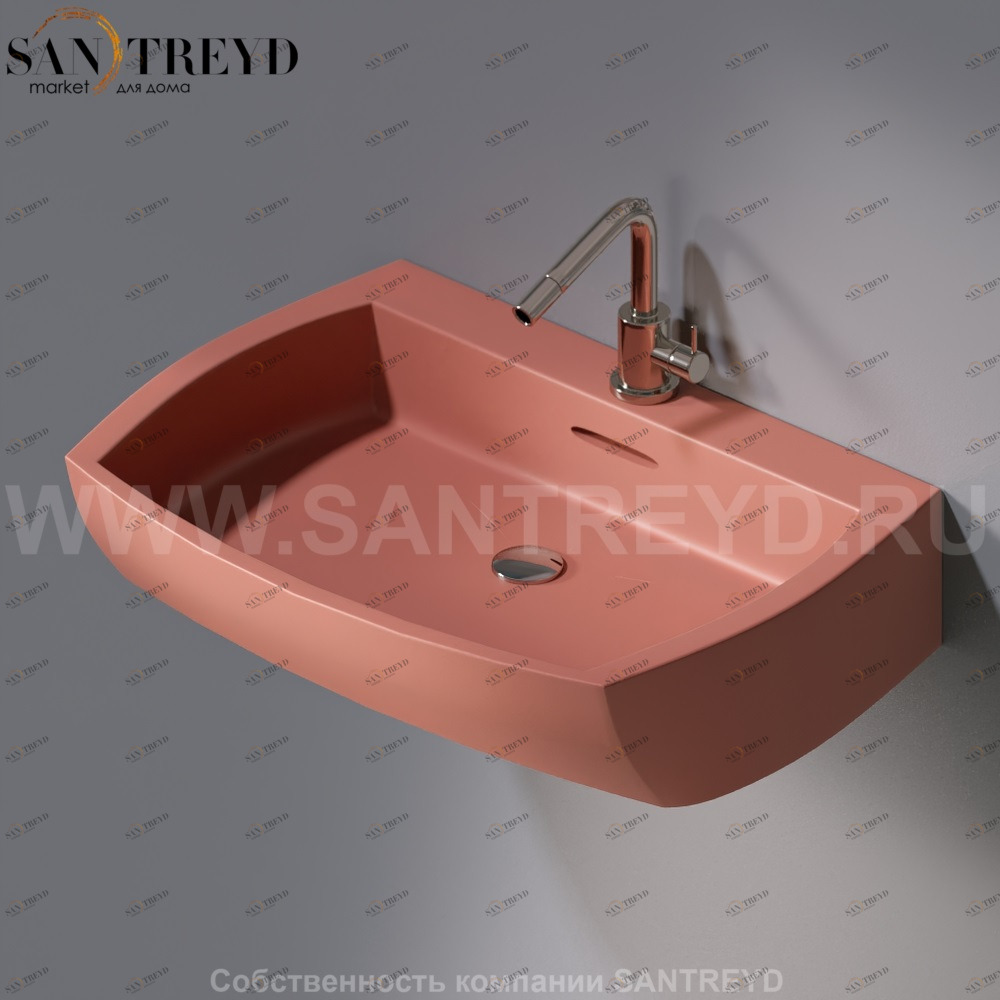 L283.142 Подвесная раковина настенная овальная A. e T. Italia SQUARE AeT ITALIA