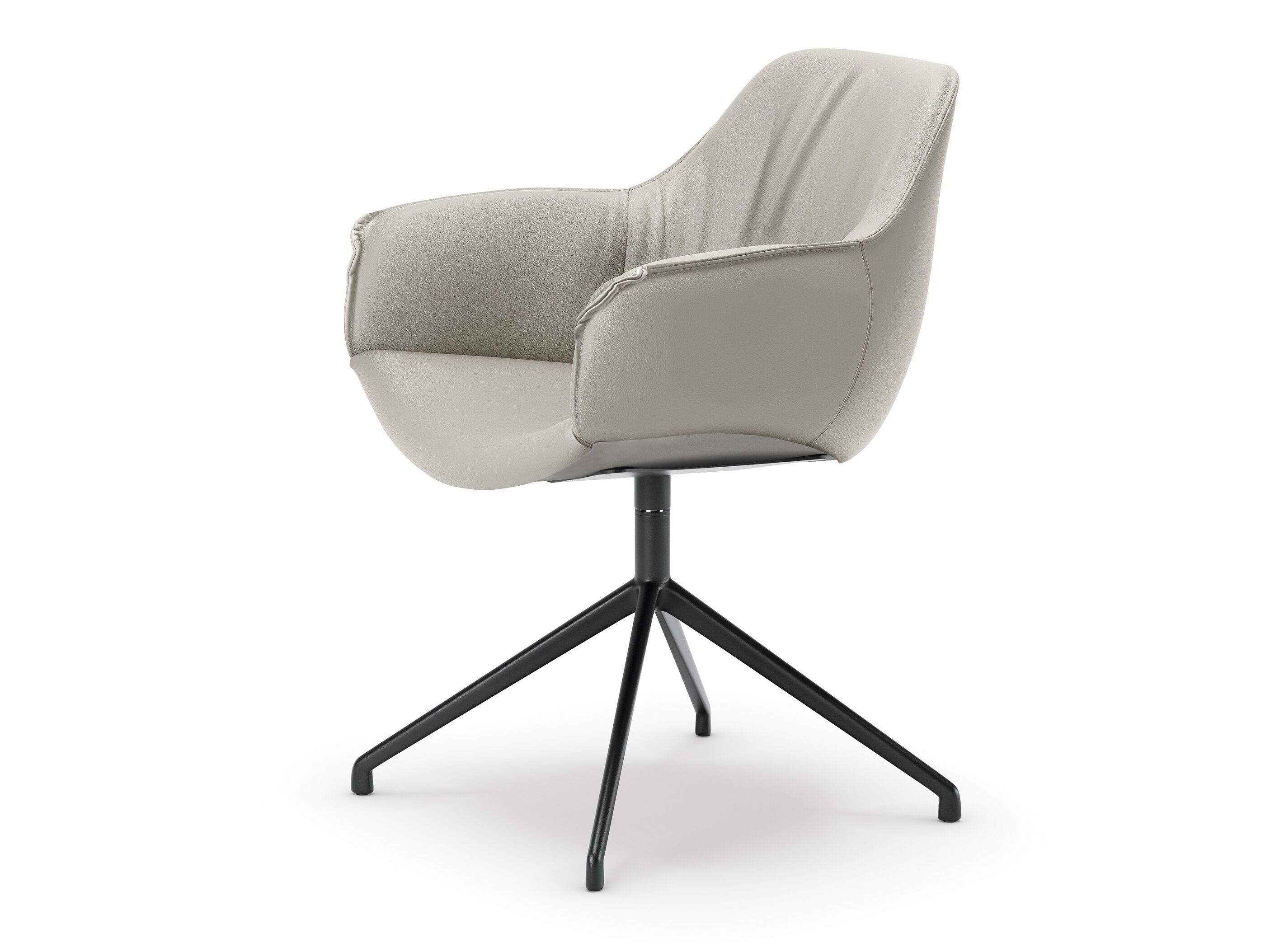 Кожаный поворотный стул с подлокотниками Cattelan italia Скарлетт ARCH-00044014 - Вид №1