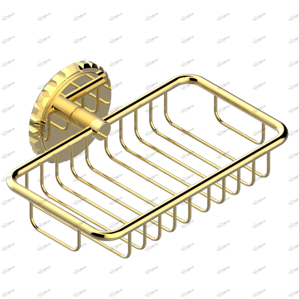 G9H-620 Мыльница-сетка с фланцем 160 x 95 мм Thg-paris System с говлитом с рукоятками Золото G9H-620 CAT.F