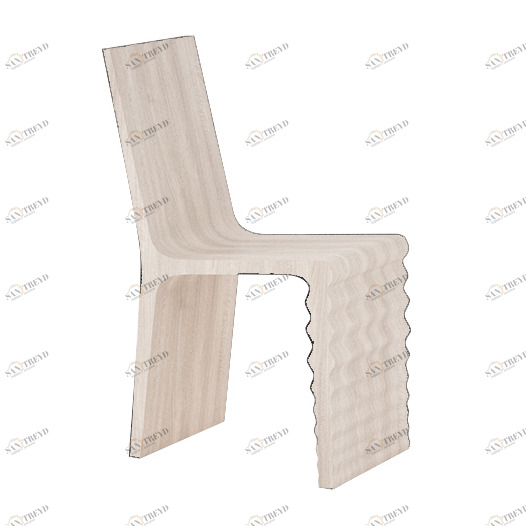 Стул деревянный 85х57 см беленый дуб Wave 2 ODINGENIY ДИЗАЙНЕРСКИЕ 178400 Бежевый 