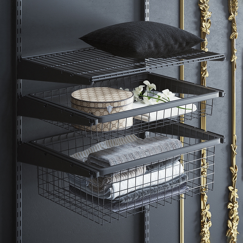 Сетчатая корзина для рамы , 555x410x85 мм, черный LJPS0501 Public Steel Россия  - Вид №1