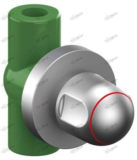 TECO Отвод сверху для труб из полипропилена, прямая версия 164 sun-id-1486038