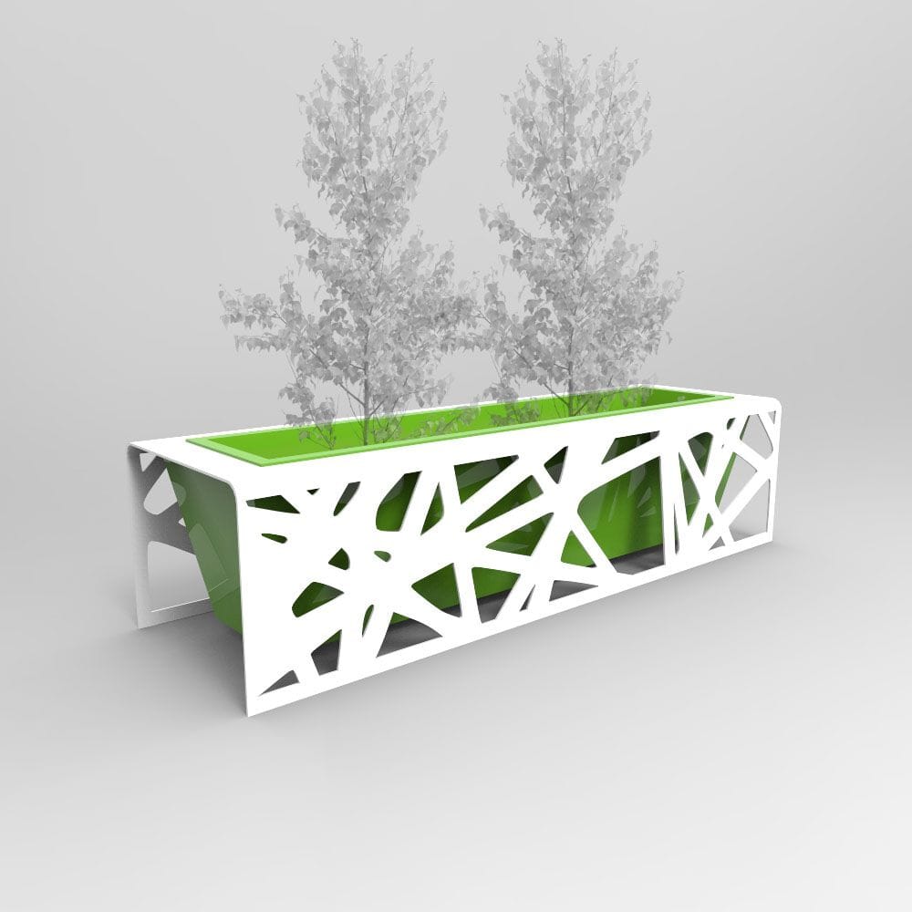 Прямоугольная стальная плантатор CITYSì Bobby ARCH-00011881 - Вид №1