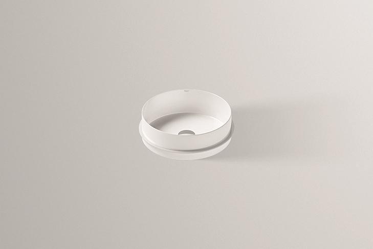 2023503000 Встраиваемая раковина для плит толщиной 30 мм, eb.ke325, белая, proshield Alape серия KE (Unisono) 