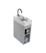 C391.108 Подвесной шкаф по раковину L319 A. e T. Italia ACQUAFREDDA Серый AeT ITALIA