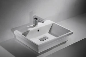 C22192W-1-ENG Накладная раковина на столешницу  овальная Bravat Phillis