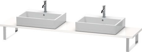 DS105C04343 DuraStyle Консоль для накладной и встраиваемой сверху раковины компакт Базальт матовый, декор Duravit - Вид №1