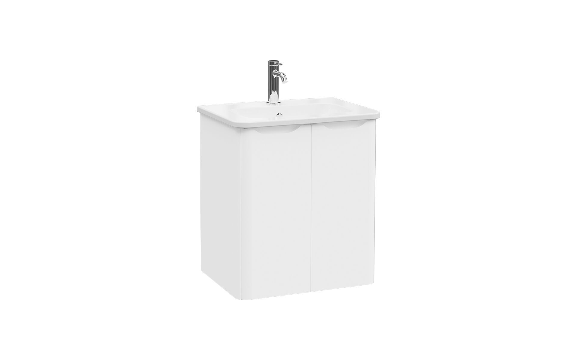 Подвесной шкаф для умывальника со встроенной раковиной VitrA Bathrooms Integra Round ARCH-00024165 - Вид №2