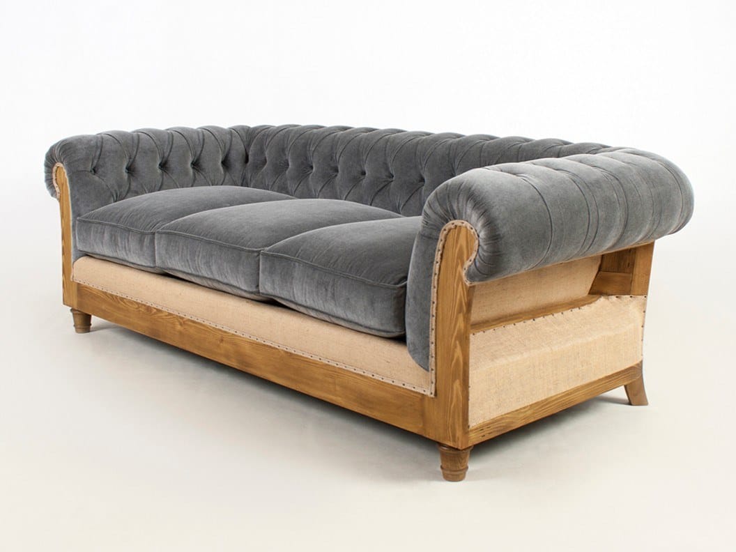 3-местный бархатный диван capitonné CREARTE COLLECTIONS Chesterfield Loor Essence ARCH-00095823 - Вид №4