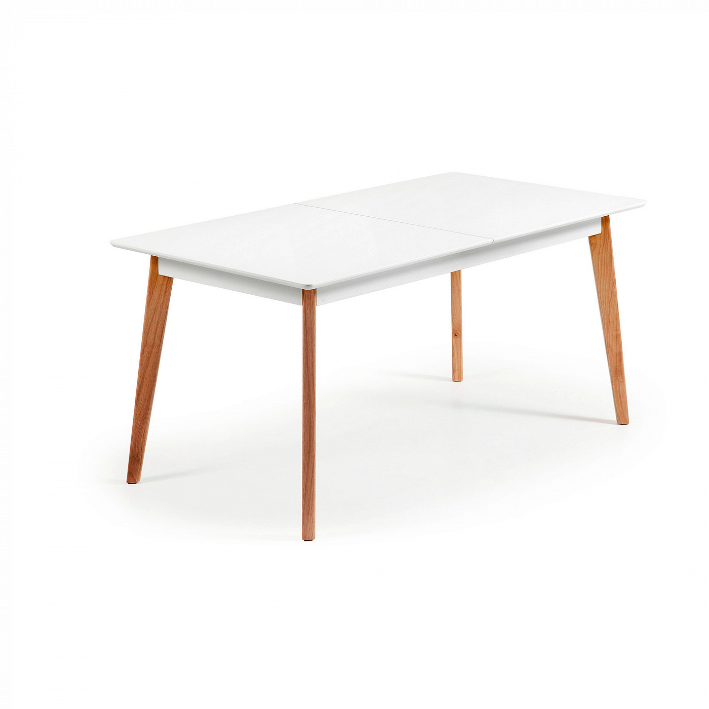 023493 Стол обеденный Meety 160(200)x90 белый La Forma Melan  - Вид №3