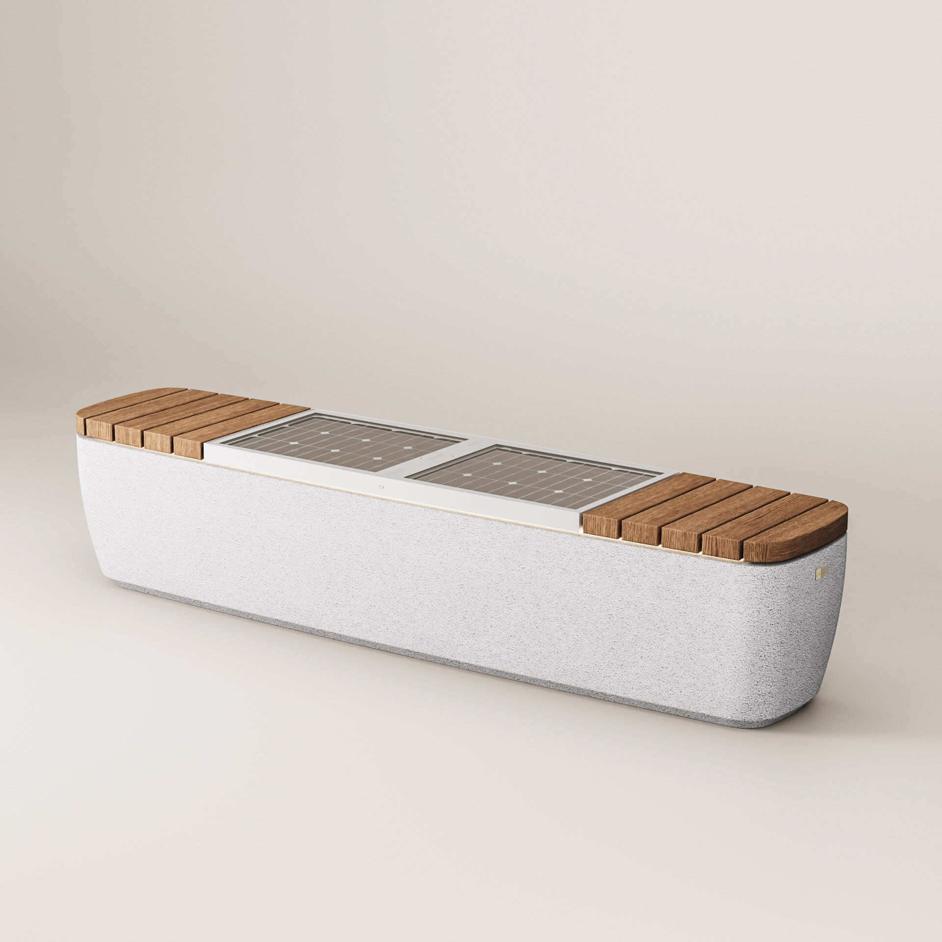 Солнечная бетонная скамья со встроенным освещением Kremen ARCH-00122992 - Вид №32