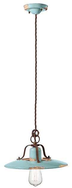 FERROLUCE Подвесной светильник прямого света из керамики Country C1441-c1442-c1443 - Вид №1