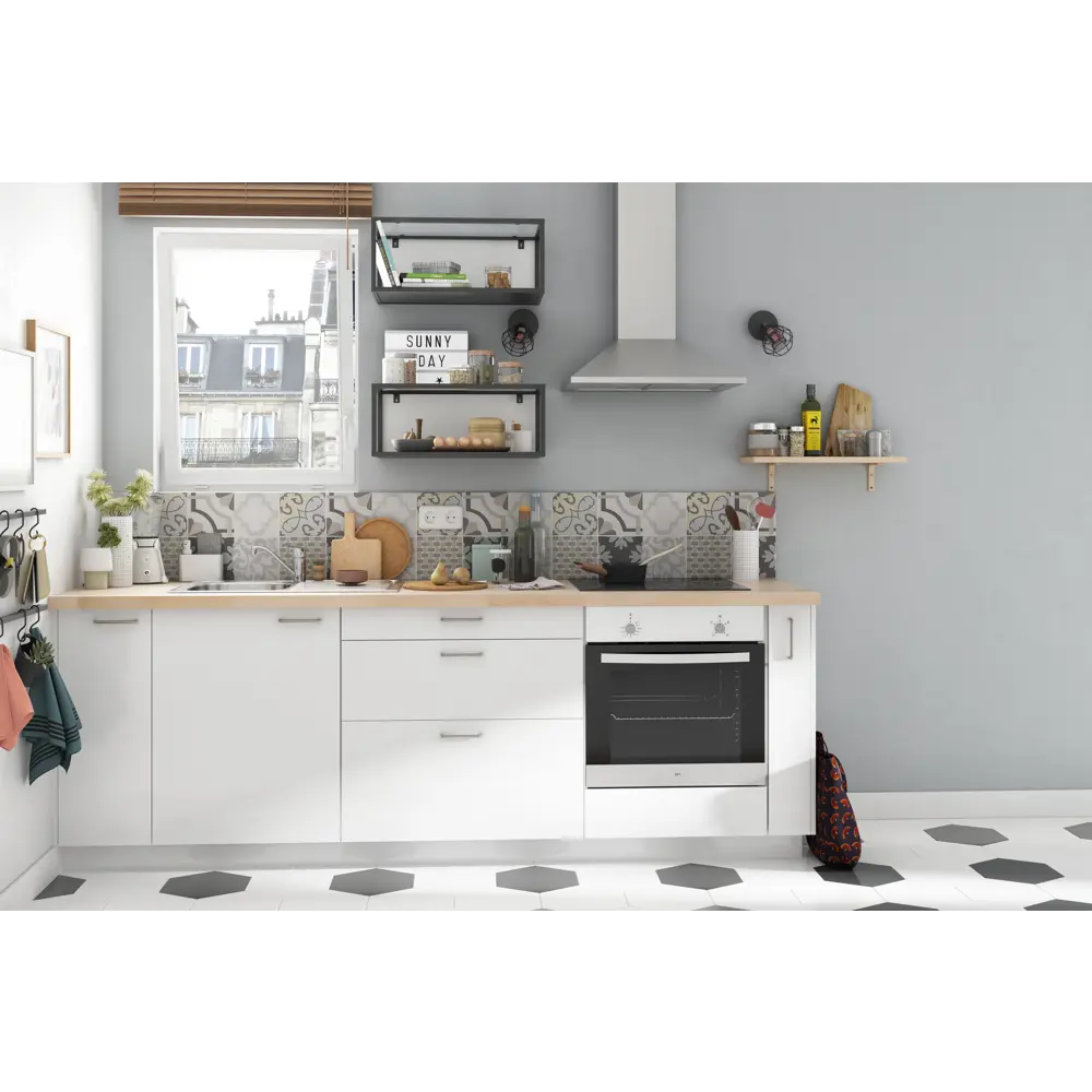 Фасад кухонного шкафа Аша 79.7x38.1 см KONSENSA ДСП цвет белый 89419166 STLM-2030788 - Вид №6