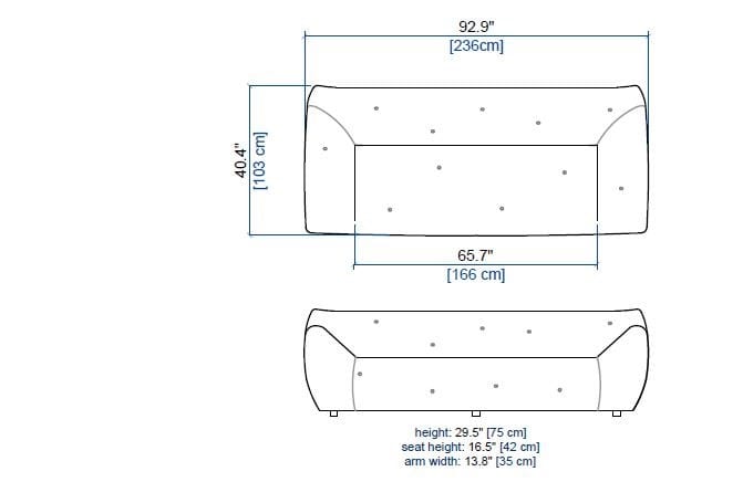 Ткань сад диван ROCHE BOBOIS Informel Outdoor ARCH-00148270 - Вид №2