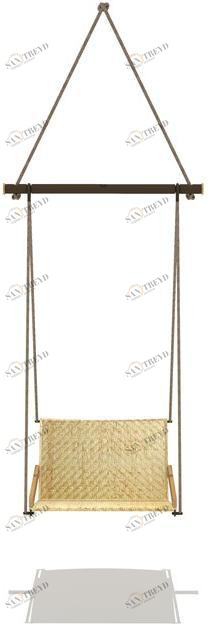 Ethimo 1-местное подвесное сиденье из тика Allaperto sun-id-1417600