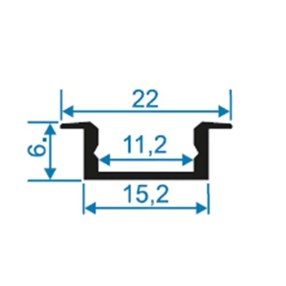 APEYRON Врезной алюминиевый профиль для LED-ленты 2 метра 17677317 STLM-0008477 - Вид №3