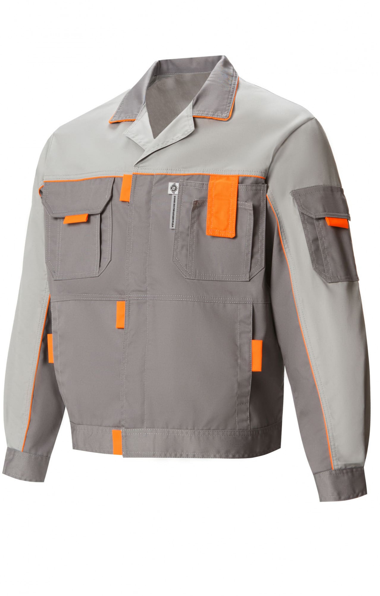 69450 Куртка "Профессионал" темно-серая со светло-серым  Строитель  размер 44-46/158-164 Спецодежда 