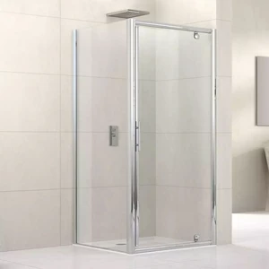 Душевой уголок 78x78 LUNES G+F Novellini LUNES с серебристым профилем