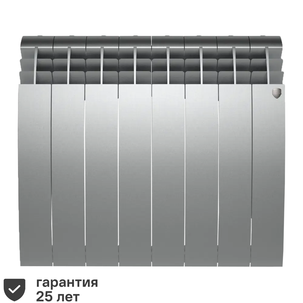 Радиатор секционный Royal Thermo Biliner 500/87 8 секций боковое подключение биметалл серый STLM-2047524