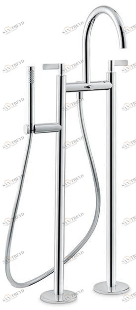 newform Отдельностоящая ванна с ручным душем Blink chic 71086c - 71186c