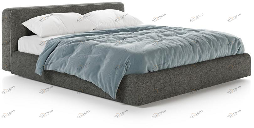 Liu Jo Living Collection Двуспальная кровать из ткани с мягким изголовьем Urban fan Crs