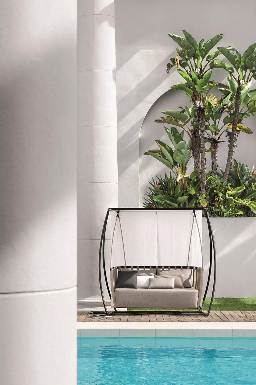 Ethimo Кресло-качалка с балдахином из тика Swing Swdo05 - Вид №3