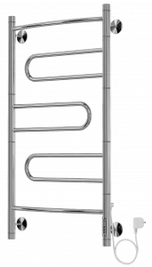 4660059580227 ЭЛЕКТРИКА Твист П5 500х950 поворотный электро ( new встроен диммер) Полотенцесушитель TERMINUS Нержавеющая сталь