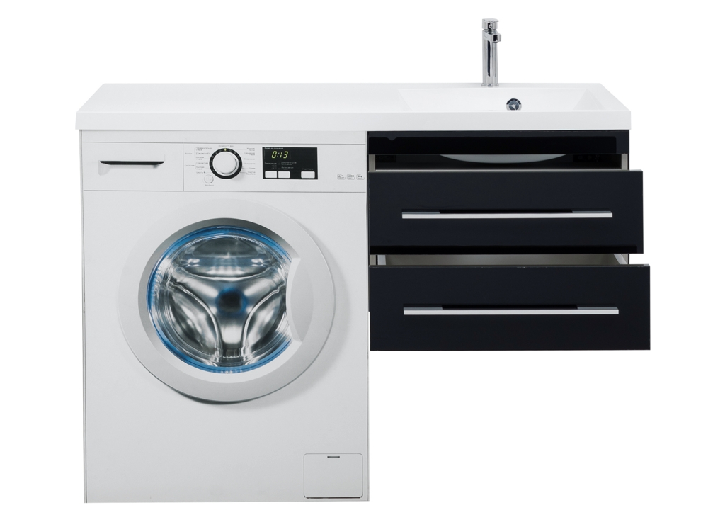 Тумба с раковиной Aquanet Верона 120 R черный (подвесная, 2 ящика) 0018017500239568 - Вид №9