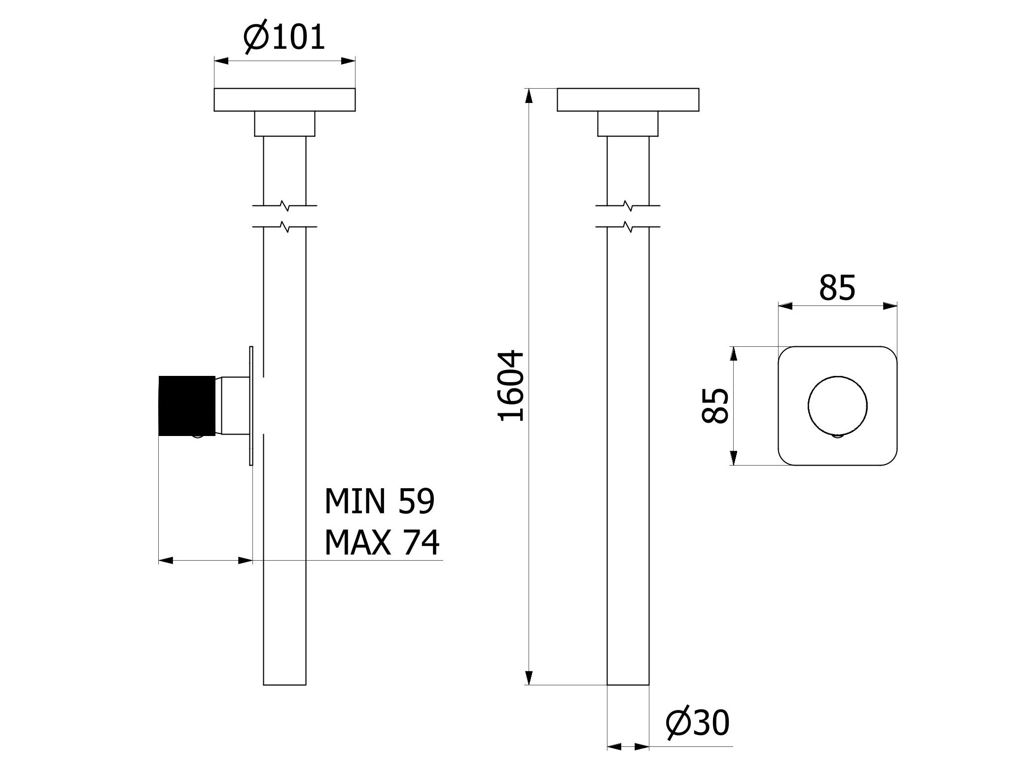 Однорычажный смеситель для раковины с 2 отверстиями IB Gatsby ARCH-00070360 - Вид №9