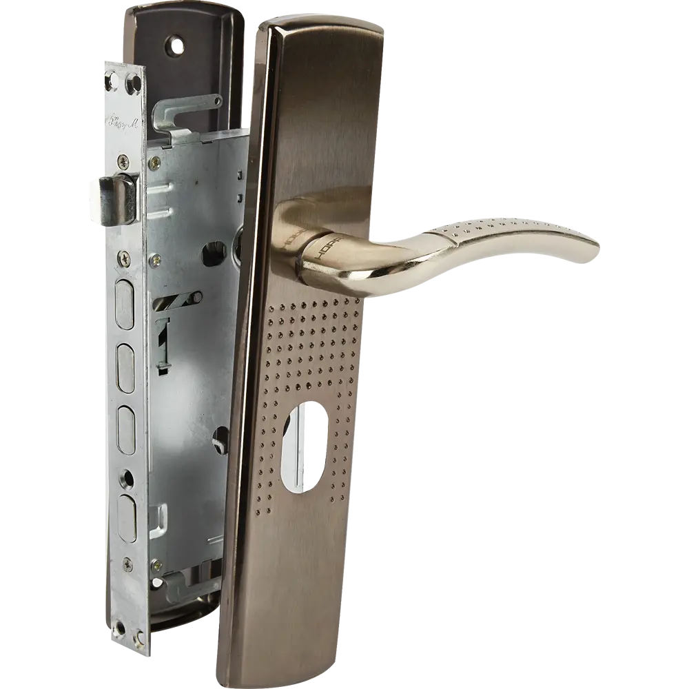 НОРА-М Врезной замок для правых дверей с матовым никелем 85539373 STLM-0063690 - Вид №1