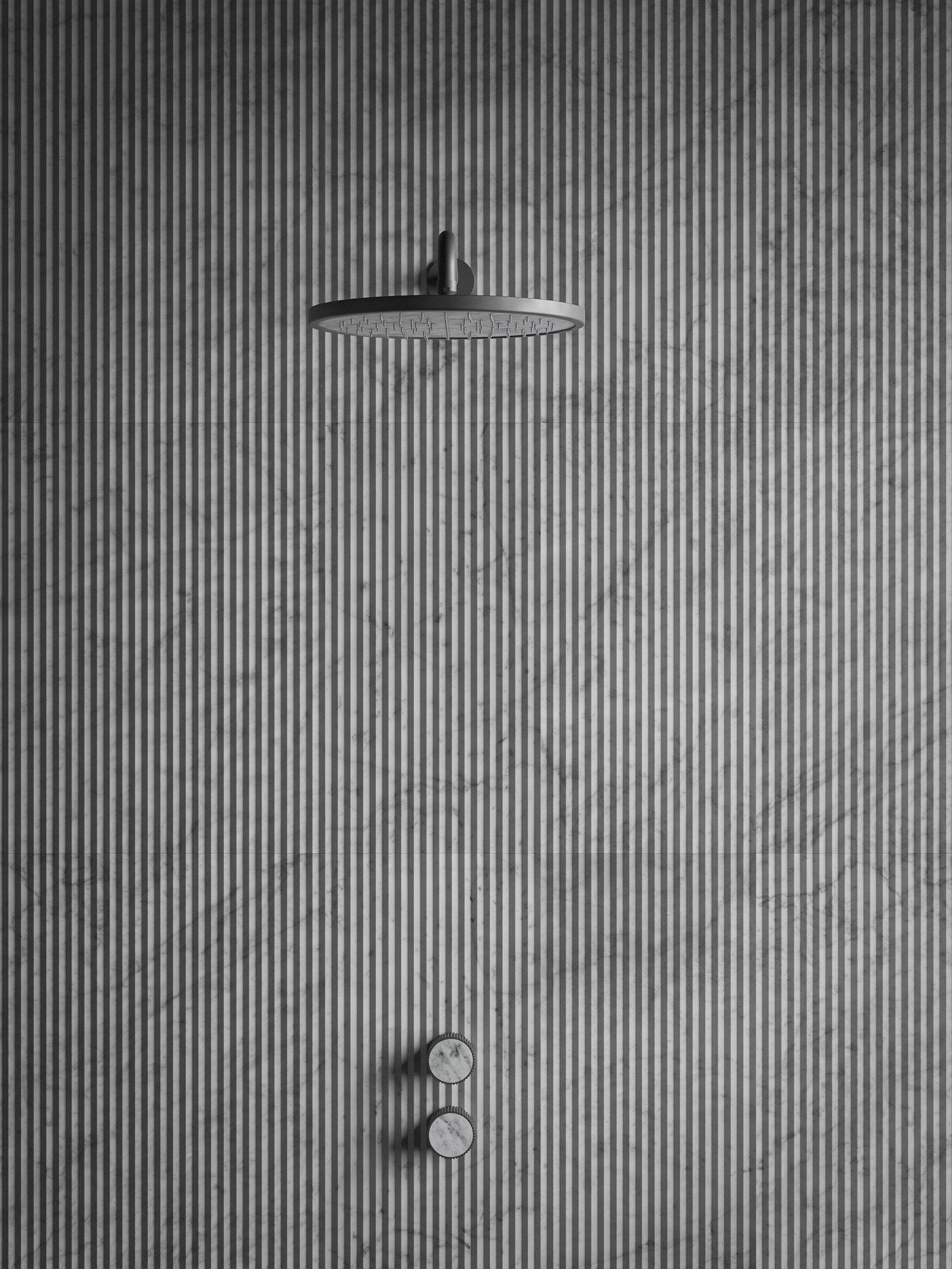 Смеситель для душа с 2 отверстиями из мрамора Salvatori спагетти ARCH-00143175 - Вид №1