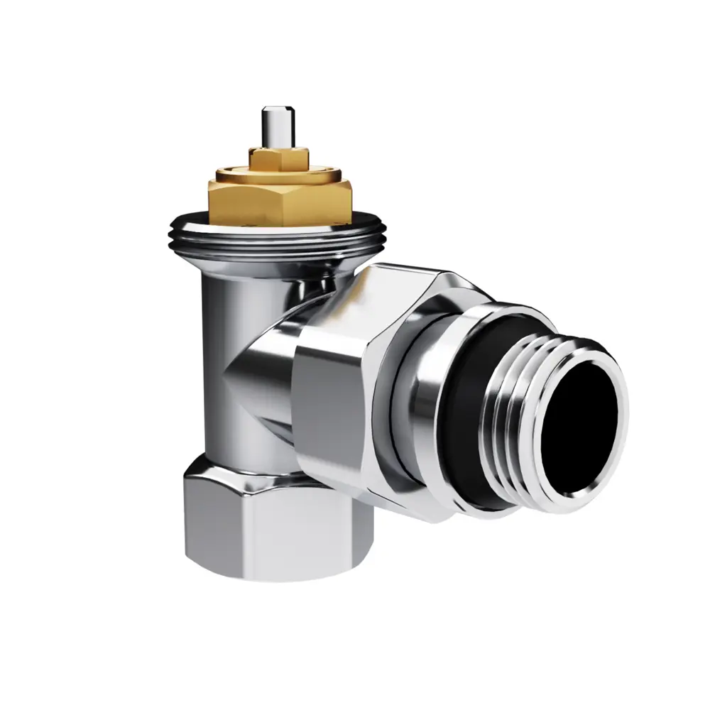 Термостатический комплект для радиатора угловой Royal Thermo Design 1/2" латунь цвет хром 89423316 STLM-2156310  - Вид №2