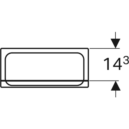 869010000 Подвесной шкаф Geberit Renova Plan с одной дверью Geberit  - Вид №2