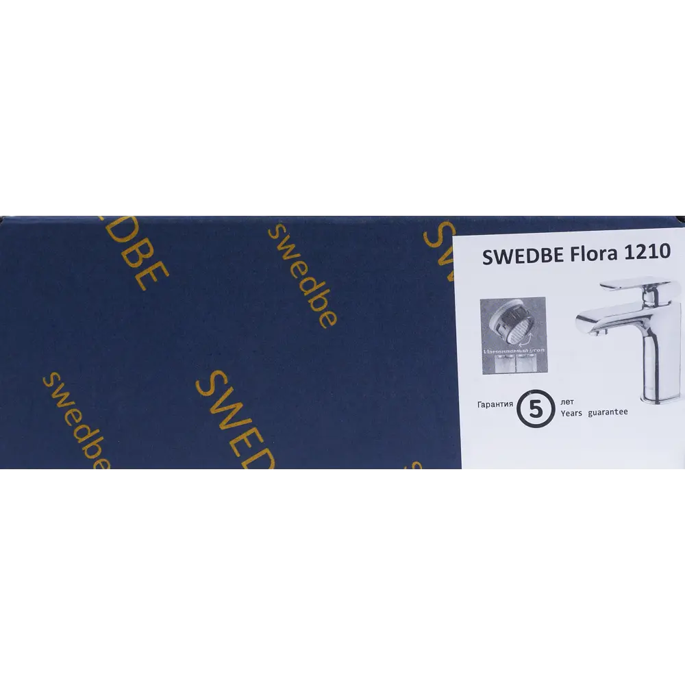 Смеситель для раковины Swedbe Flora однорычажный цвет хром 14798375 STLM-2172214 - Вид №1