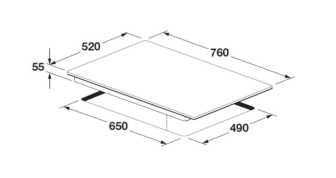 Стеклокерамическая встраиваемая газовая плита Fulgor Milano FM ARCH-00119323 - Вид №3