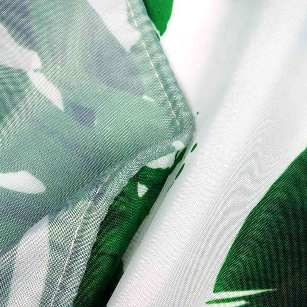 Штора для ванны Manu 180x200 см, полиэстер, цвет белый/зелёный WESS STLM-2154002 - Вид №4