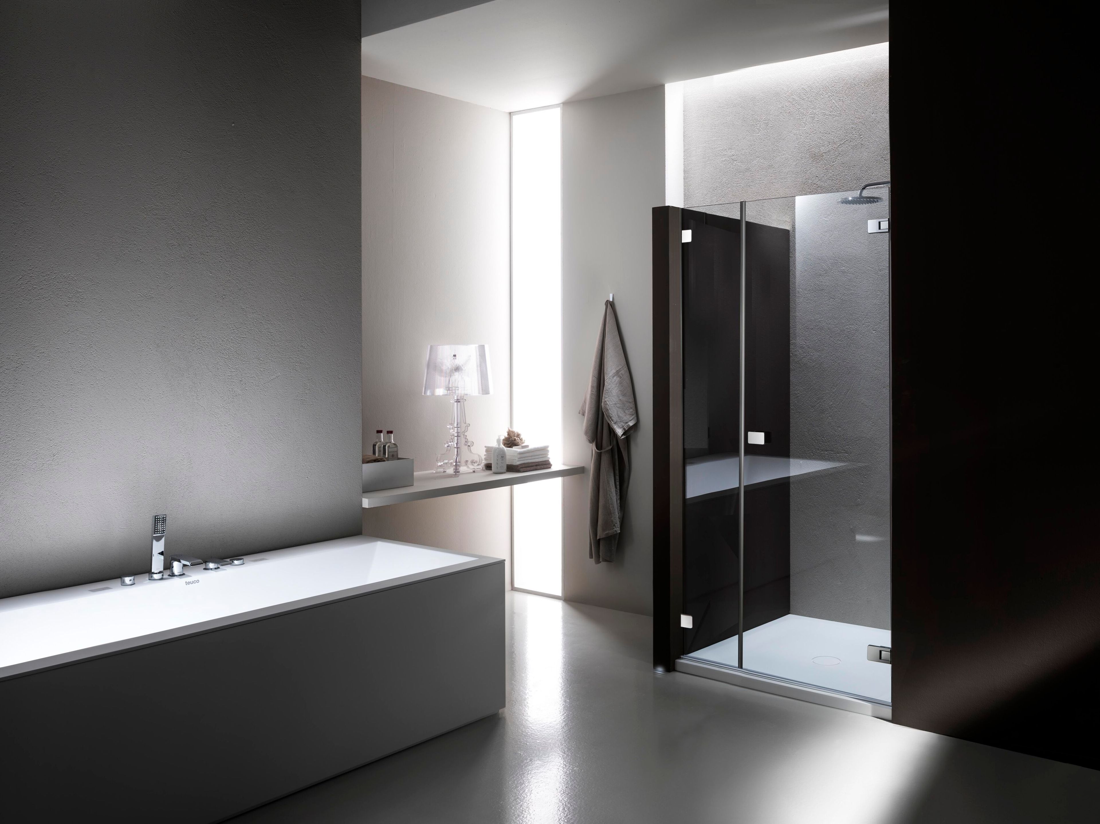 Стеклянная ниша душевая кабина с распашной дверью Provex Industrie X-Line ARCH-00028360 - Вид №1