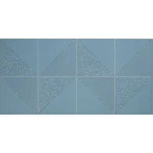 Декор настенный Culto Asana Denim Rain 20x40 см цвет синий